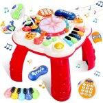 Jouet - marsee - table dactivité bébé 6 en 1 - lumières et musique - rouge - piles fournies Jouet - marsee - table dactivité bébé 6 en 1 - lumières et musique - rouge - piles fournies