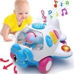 Jouet musical pour bb - marsee - jouet dveil - cockpit raliste - bump & go - 12 + mois