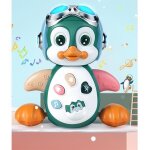 Jouet musical enfant - kyamrc - pingouin - effets sonores - lumire clignotante - musique joyeuse