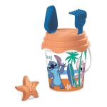 Jouet de plage pour enfants - mondo - bucket set water can stitch - seau de 17 cm avec cruche pour eau ...