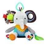 Jouet de poussette en peluche dactivit�s - foxnovo - mod�le �l�phant - doux et lavable