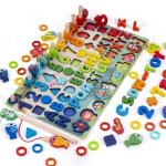 Jouet puzzle en bois montessori jeu �ducatif math�matiques pour enfants b�b� 1 - 6 ans apprendre les ...