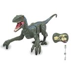 Jouet radiocommand - jamara - dinosaure velociraptor - mouvements rapides - pices mobiles - vert