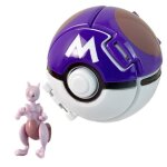 Pokeball pokemon mewtwo figurine auto ouverture + sac collector
