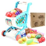 Jouet de supermarch pour enfants - onever - chariot  jouets - mixte - 10 ans et plus - bleu