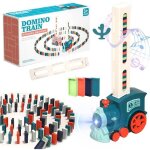 Jouet de train domino �lectrique 120pcs de blocs domino train de pose automatique construction de mod�les ...