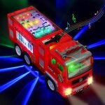 12pcs jouet de voiture de pompiers avec lumires sons jouet de camion electrique jouet pour enfant garons ...