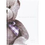 Journal de naissance - domiva - ourson - blanc et beige