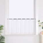 Joyswahl demi - rideau rideaux de bistrot rideaux de cuisine intemporel transparent uni blanc lxh 145x60 ...