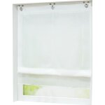 Joyswahl store romain enrouleur rideaux de cuisine chambre blanc uni polyester l / h 45x130cm