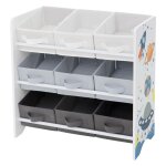 Joyz tagre pour enfants tagre pour livres tagre pour chambre denfant organisateur de jouets 9 compartime ...