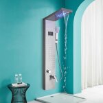 Jullybathevy colonne de douche hydromassage avec affichage lcd et douchette systme de douche multifonction ...