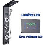 Jullybathevy colonne de douche hydromassages - panneau de douche pour salle de bain - 5 jets systme ...