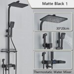 Jullybathevy colonne de douche thermostatiques - ensemble de robinets de douche - mlangeur de douche ...