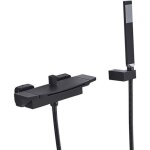 Robinet de baignoire cascade - robinet mitigeur - avec douchette - syst�me pour salle de bain - noir