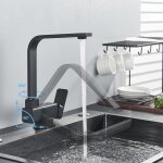 Jullybathevy robinet de cuisine - mitigeur robinet - rabattable - rotation � 360 � - mitigeur eau chaude ...