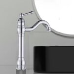 Jullybathevy robinet de lavabo - robinet salle de bain - r�tro - mitigeur robinet - chrom�