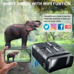 Jumelle vision nocturne - mioloe - 4k - vision jusqu� 800m - infrarouge - �cran 3 pouces