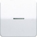 Jung simple cache interrupteur avec tmoin lumineux bouton - poussoir avec tmoins lumineux blanc crme ...