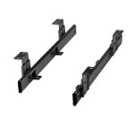 Junker tablette clavier kt1 - 30 - h35 - 400 - nf 400 mm noire coulisse � sortie partielle / avec �querre ...