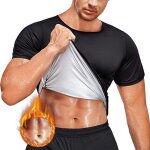 Junlan veste de sudation homme body gainant amincissant t - shirt sport en sauna noprne manches courtes ...