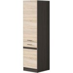 Junona colonne de cuisine 2 portes ouverture  droite - l 50 x h 196 x p 46 cm - chne sonoma