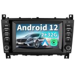 Junsun autoradio android 13 2go + 32go pour mercedes - benz classe c w203 / clc w203 / clk w209 clk200 ...
