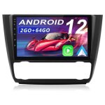 Junsun autoradio android 13 2go + 64go pour bmw 1 series e81 e82 e87 e88 (2004 - 2011)avec 9 pouces carplay ...