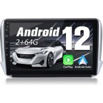 Junsun autoradio android 13 2go + 64go pour peugeot 2008(2012 - 2018) avec 10 �cran tactile gps bluetooth ...