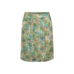 Jupe courte droite taille �lastique tara vert