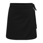 Jupe courte portefeuille noir femme jdy