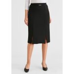 Damart - jupe droite en maille milano thermolactyl - noir