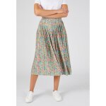 Damart - jupe maille pliss�e - imprim� fleurettes