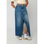 Jupe en jean femme kaporal belle - coupe confort droite - bleu