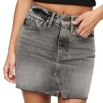 Jupe en jean gris / noir femme superdry mini skirt