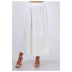 Jupe longue blanc femme