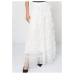 Jupe longue femme blanc