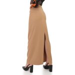 Jupe longue et droite avec une fente � larri�re. pour femme - jupes - la modeuse