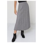 Jupe longue gris femme - vero moda - coupe: longue - coupe: loose - taille: standard