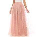 La modeuse - jupes - jupe longue avec tulle superpos avec lastique  la taille. dote dune doublure. ...