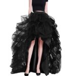 Jupe longue tulle femme tutu de danse asymtrique jupe tutu bouffante adulte jupon long unicolore casual ...