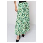 Jupe longue femme vert
