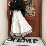 Jupes mi - longues en tulle longues jupes plisses en tutu lastique  taille haute pour femmes