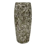 Jupe only saule midi vert pour femme