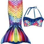 Jupe de sir�ne + bikini - finfun - rainbow reef - arc en ciel - enfant - fille