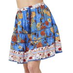 Jupe superdry vintage embellished mini - bleu floral - femme