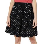 Jupe superdry vintage embellished mini - noir - femme