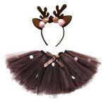 Jupe tutu en forme de cerf pour b�b� fille costume pour enfant de 0 � 14 ans marron