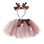 Jupe tutu en forme de cerf pour b�b� fille costume pour enfant de 0 � 14 ans rouge