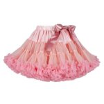 Jupe tutu en tulle pour fille tenue de bal de princesse couleur unie spectacle - rose - rose1 Jupe tutu en tulle pour fille tenue de bal de princesse couleur unie spectacle - rose - rose1